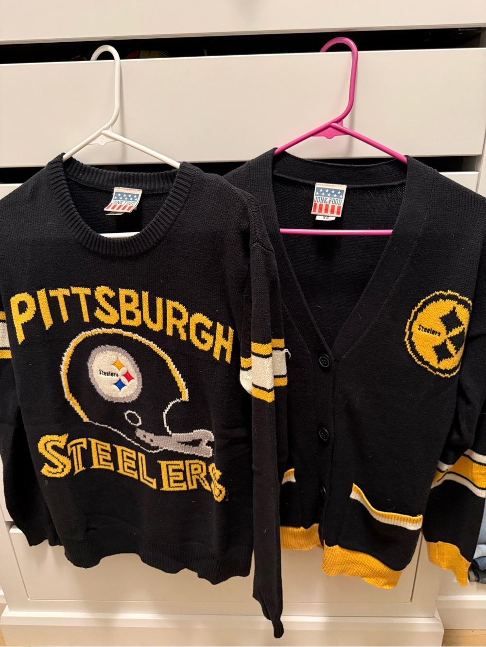 Junk Food Pittsburgh Steelers Black & Gold Fan Sweater Set